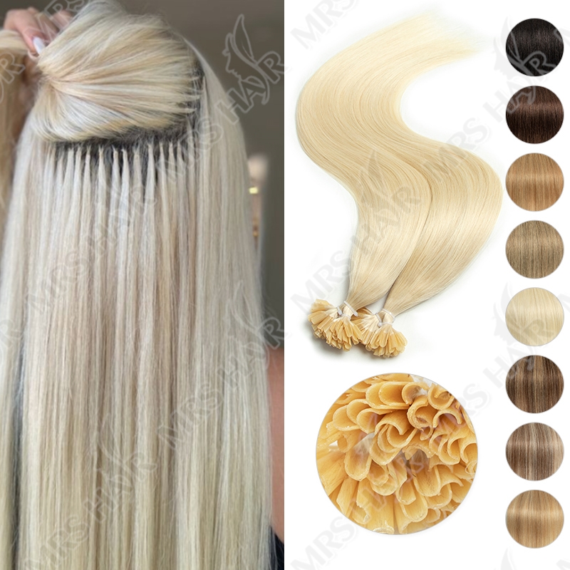 Nail Art Ombre - U Tip Fusion Hair Extensions Blonde