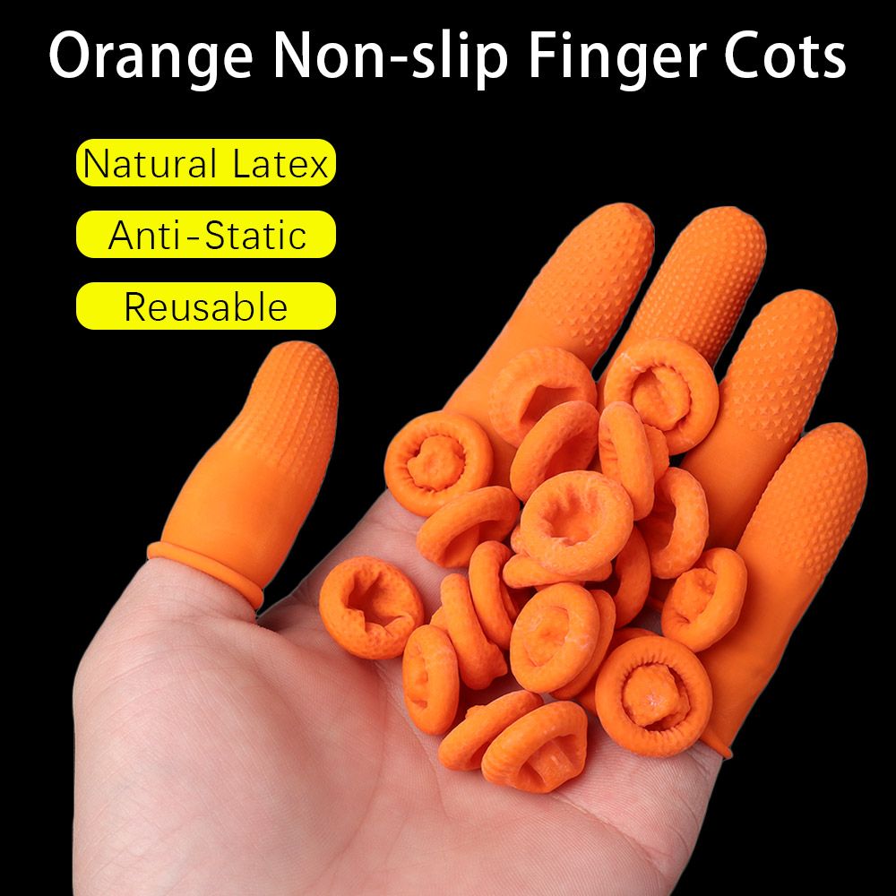 Nail Art Orange - 100PCS Reusable Fingertip Protective Nail Art