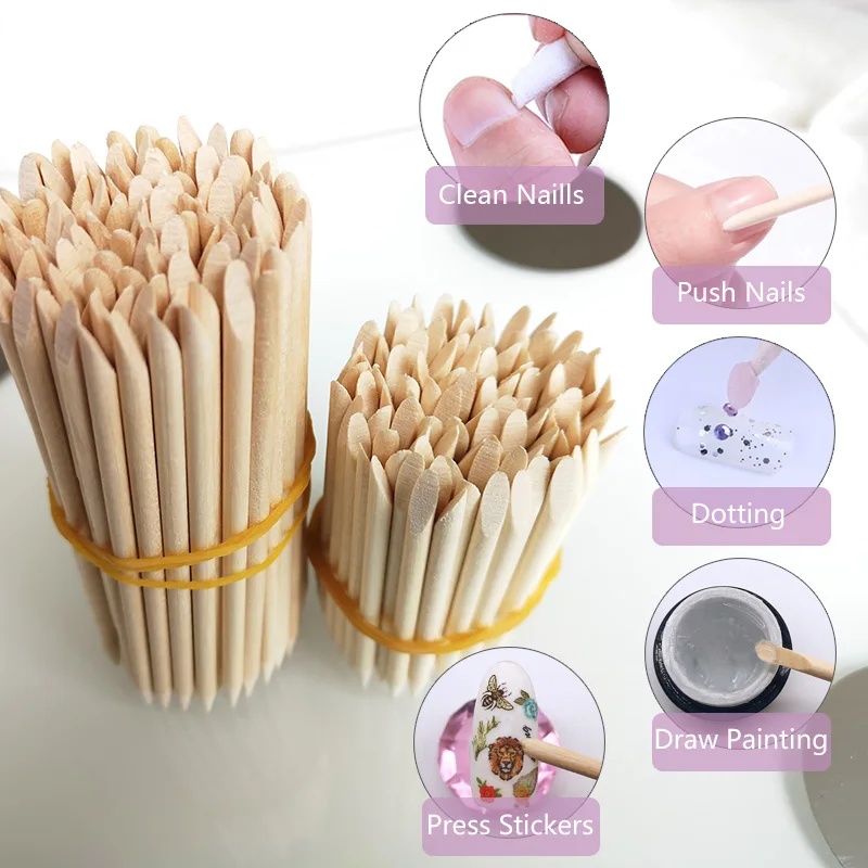 10-30pcsNail Cuticle Pusher Or - Nail Art Orange 评论和价格