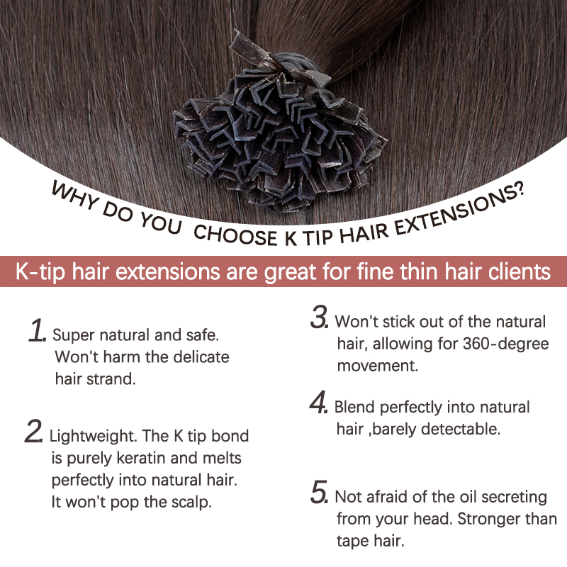 VADES K Tip Hair Extensions Hu - Nail Art Ombre 评论和价格