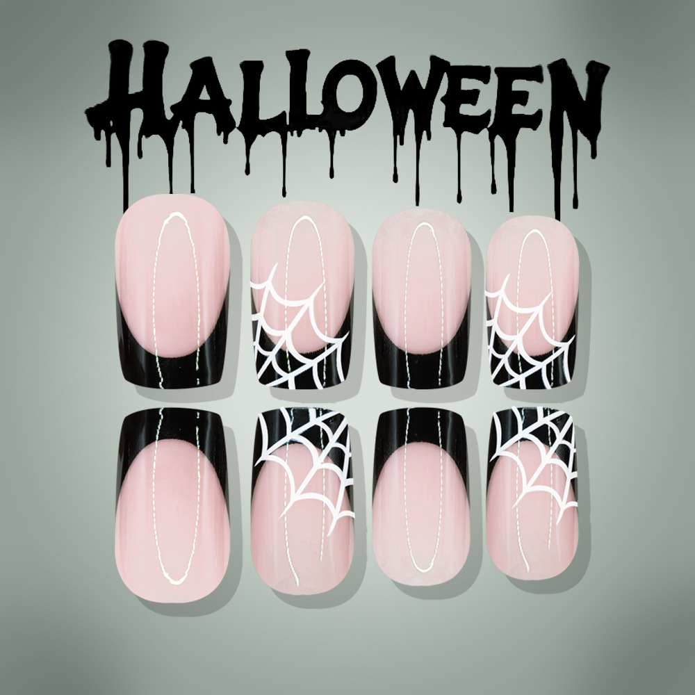 24Pcs Halloween Press On Nails - Nail Art Press On 评论和价格