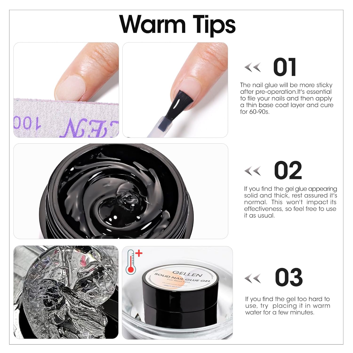 GELLEN Nail Solid Glue Builder - Nail Art Ombre 评论和价格