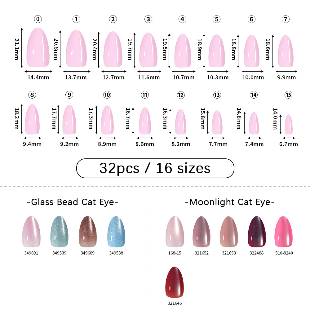 VITAGWX 32pcs Press on Nails A - Nail Art Press On 评论和价格
