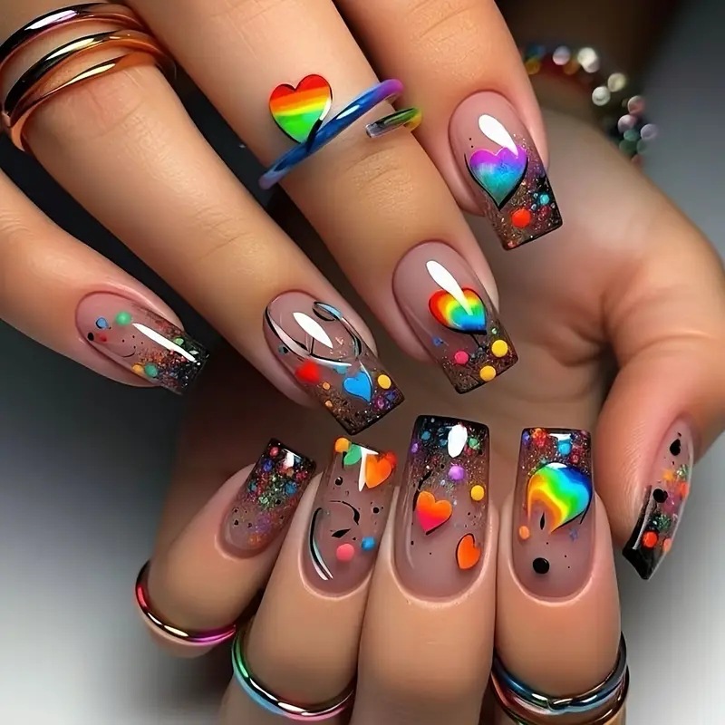 24PCS Nude Press on Nails Shor - Nail Art Press On 评论和价格