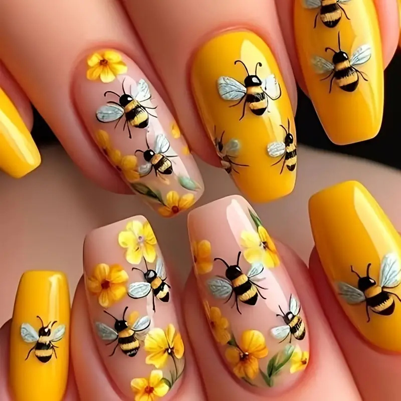 24PCS Nude Press on Nails Shor - Nail Art Press On 评论和价格