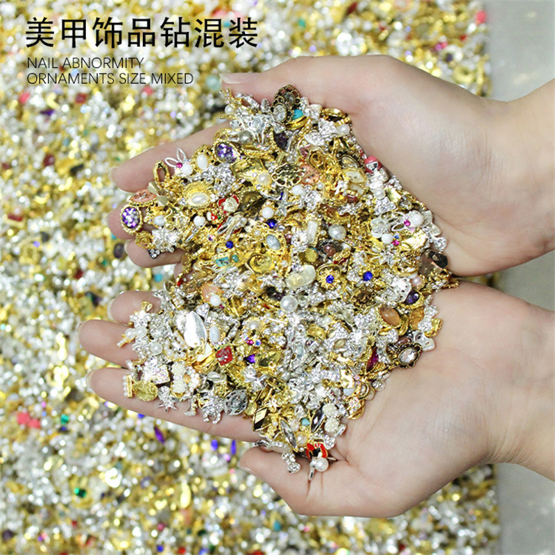 50pcs/bag Alloy Random Mix Sty - Nail Art Valentines Day 评论和价格