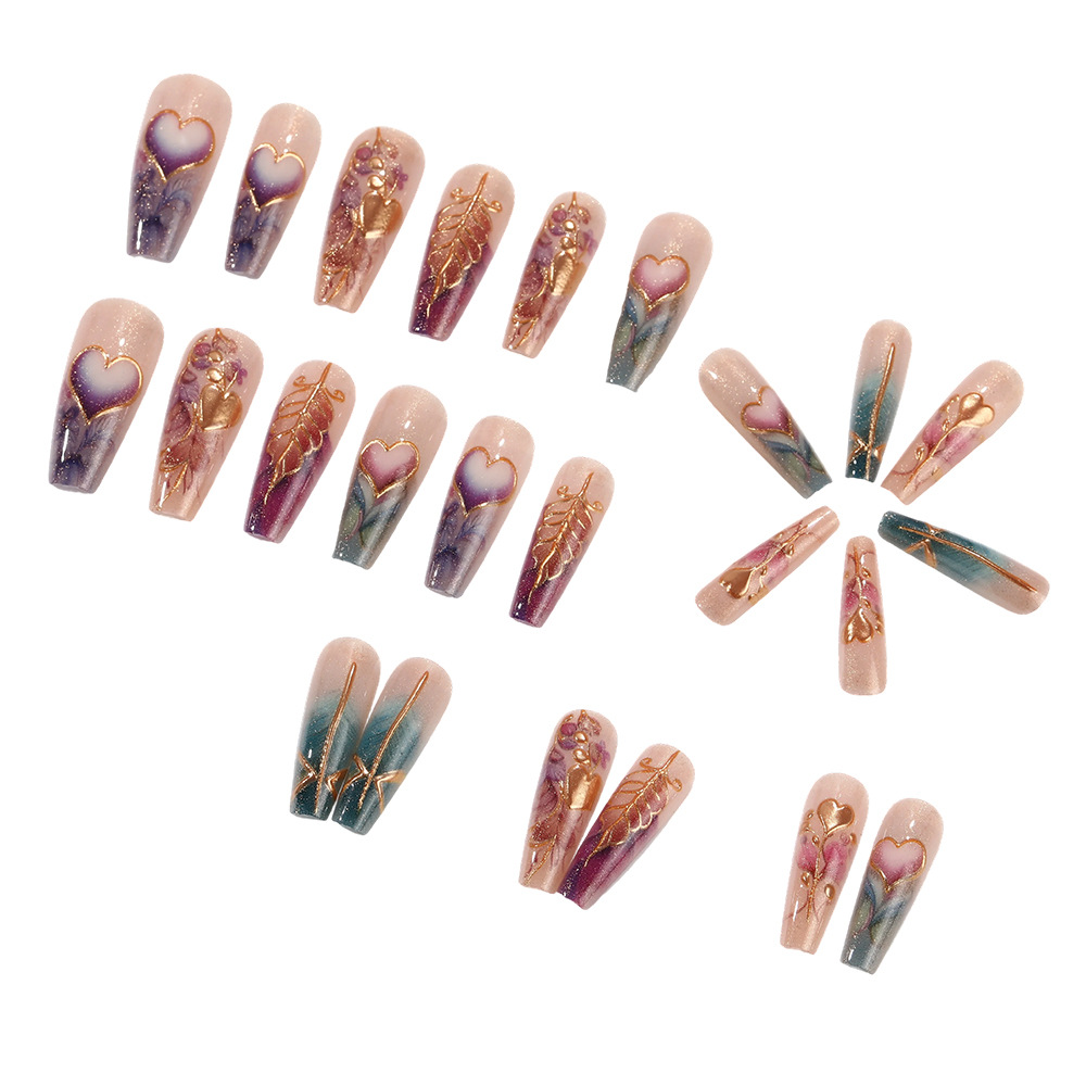 24pcs/set 3D fake nails for wo - Nail Art Orange 评论和价格