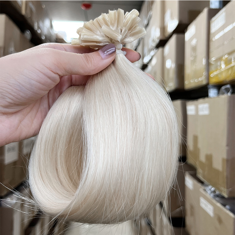 U Tip Hair Extensions White Bl - Nail Art Ombre 评论和价格