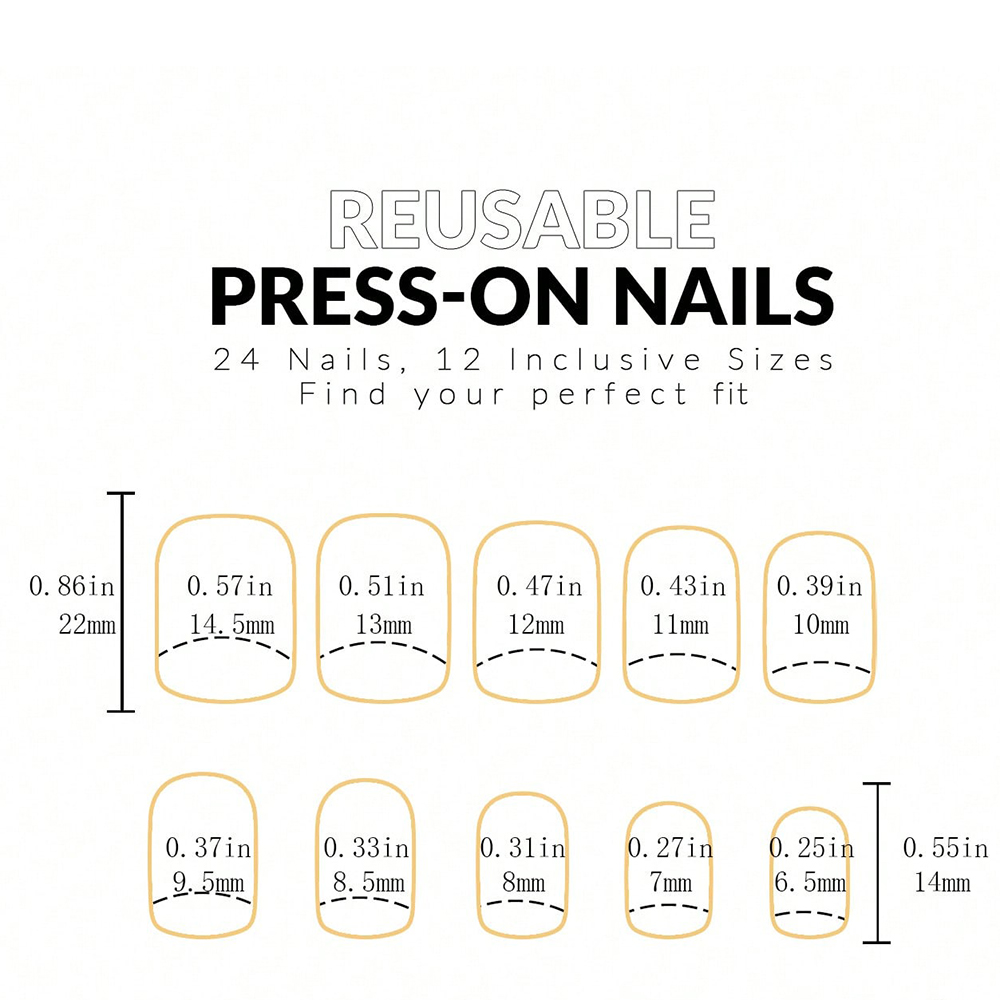 ARTAUG 24pcs Medium Press On N - Nail Art Pink 评论和价格