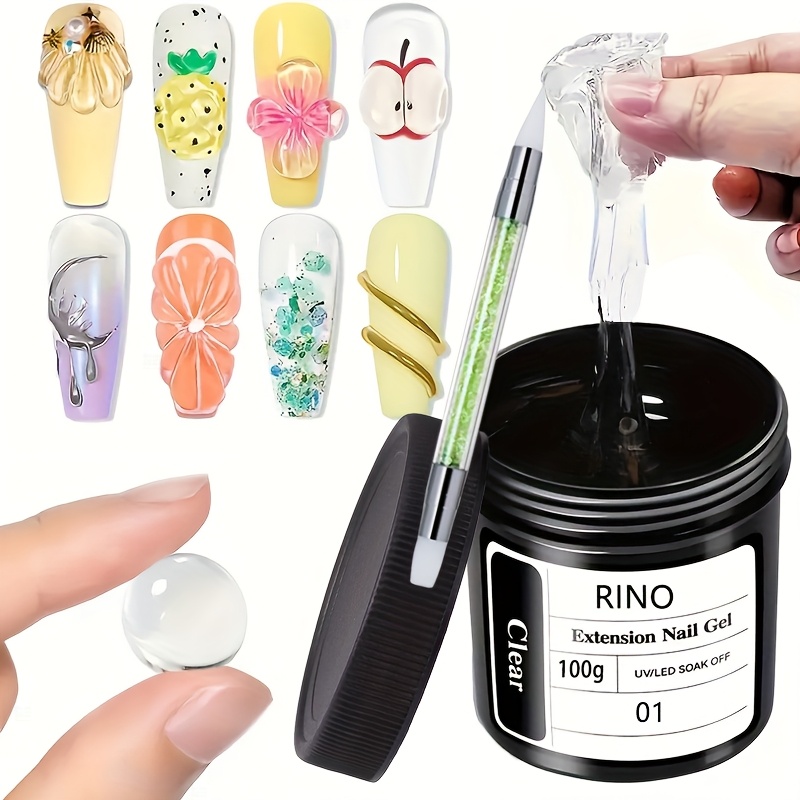 100g Clear Non-Stick Hand Exte - Nail Art Ombre 评论和价格