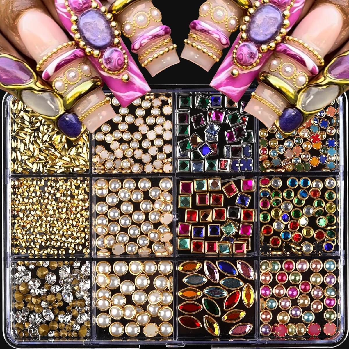1Box Light Luxury Shinny Nail  - Nail Art Valentines Day 评论和价格