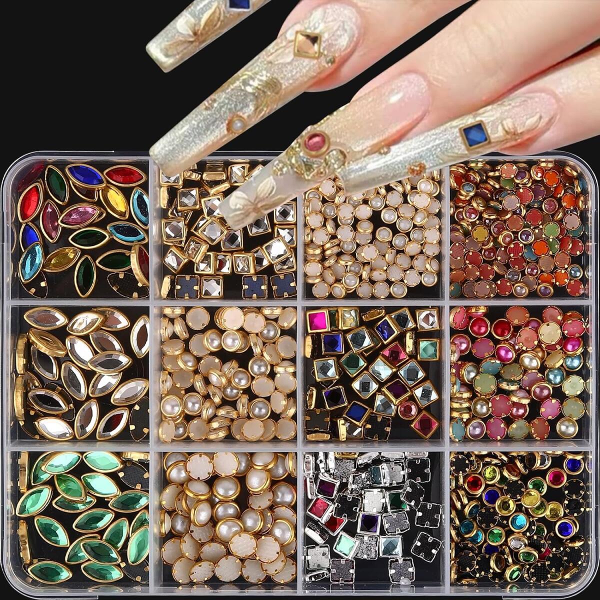 1Box Light Luxury Shinny Nail  - Nail Art Valentines Day 评论和价格