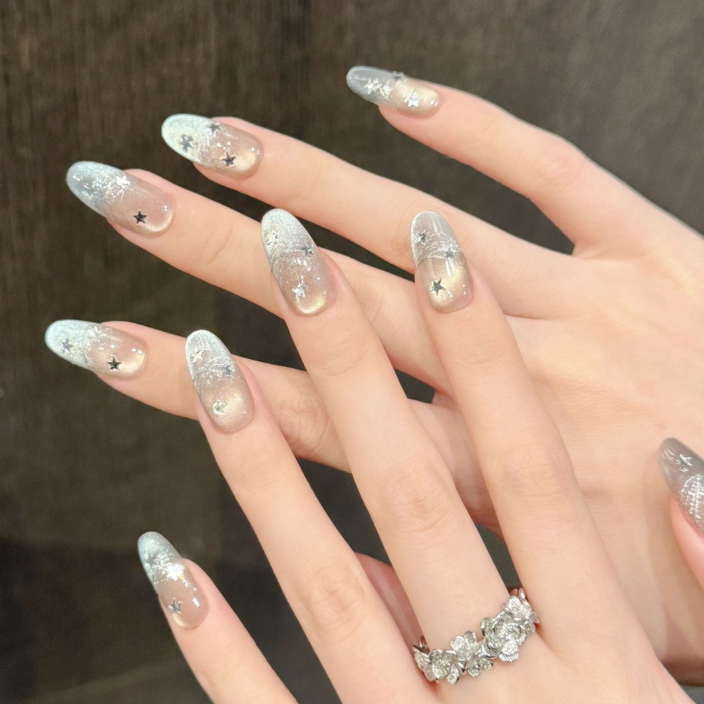 10pcs Cat's Eye Handmade Fake  - Nail Art Pink 评论和价格