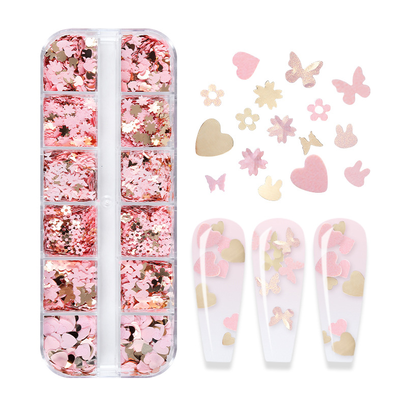 Mix Color Fluorescent Butterfl - Nail Art Ombre 评论和价格