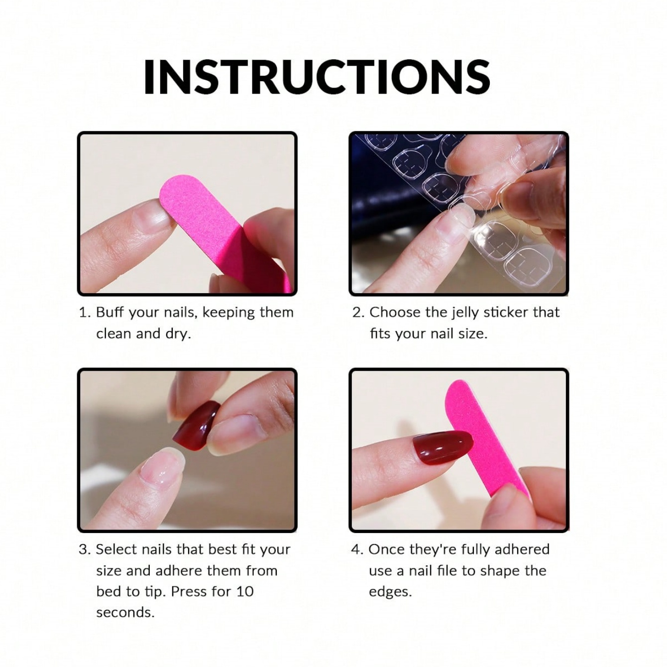 Almond 10Pcs Press On Nails, P - Nail Art Pink 评论和价格