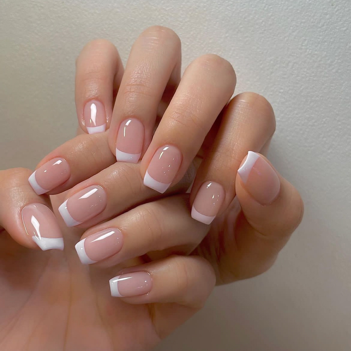 24ps/set Short Fake Nails for  - Nail Art Press On 评论和价格