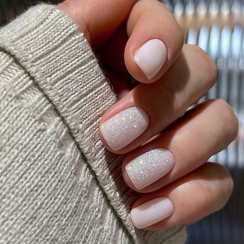24ps/set Short Fake Nails for  - Nail Art Press On 评论和价格