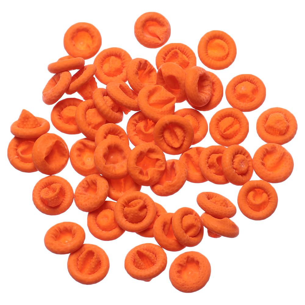 100PCS Reusable Fingertip Prot - Nail Art Orange 评论和价格