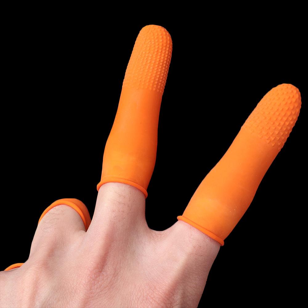 100PCS Reusable Fingertip Prot - Nail Art Orange 评论和价格